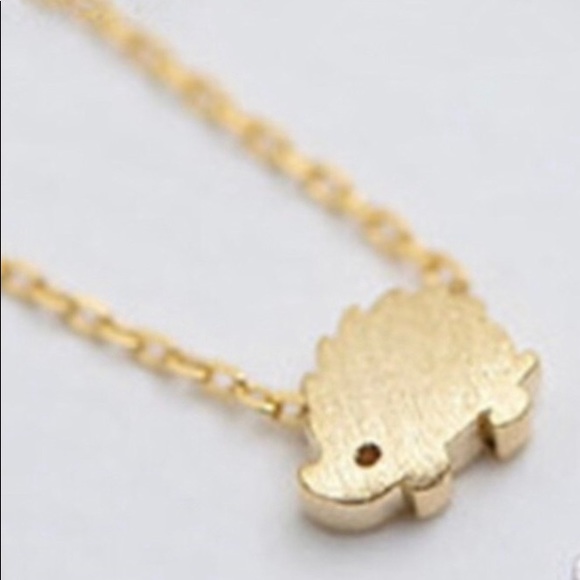Jewelry - NWT Gold Dainty Hedgehog Necklace